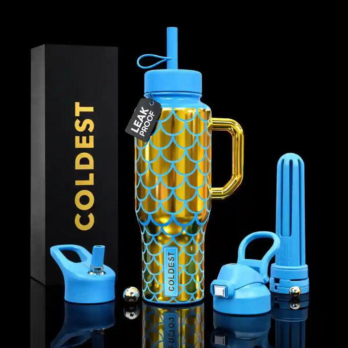 COLDEST X TNIN Water bottle (BLUE)